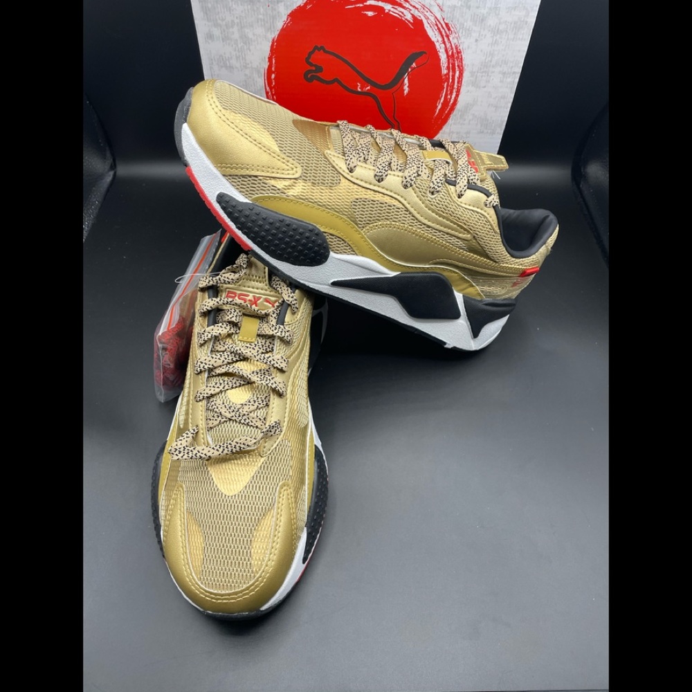 New Puma RS-X3 WC Running Shoes Mens Size 8, 8.5, 9, 11.5 Gold/Black